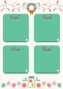 Want need wear read printable