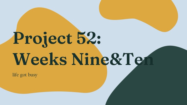 Project 52: Weeks 9 & 10